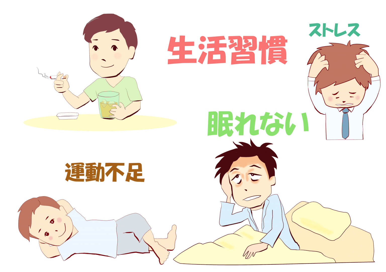 生活習慣による薄毛の原因